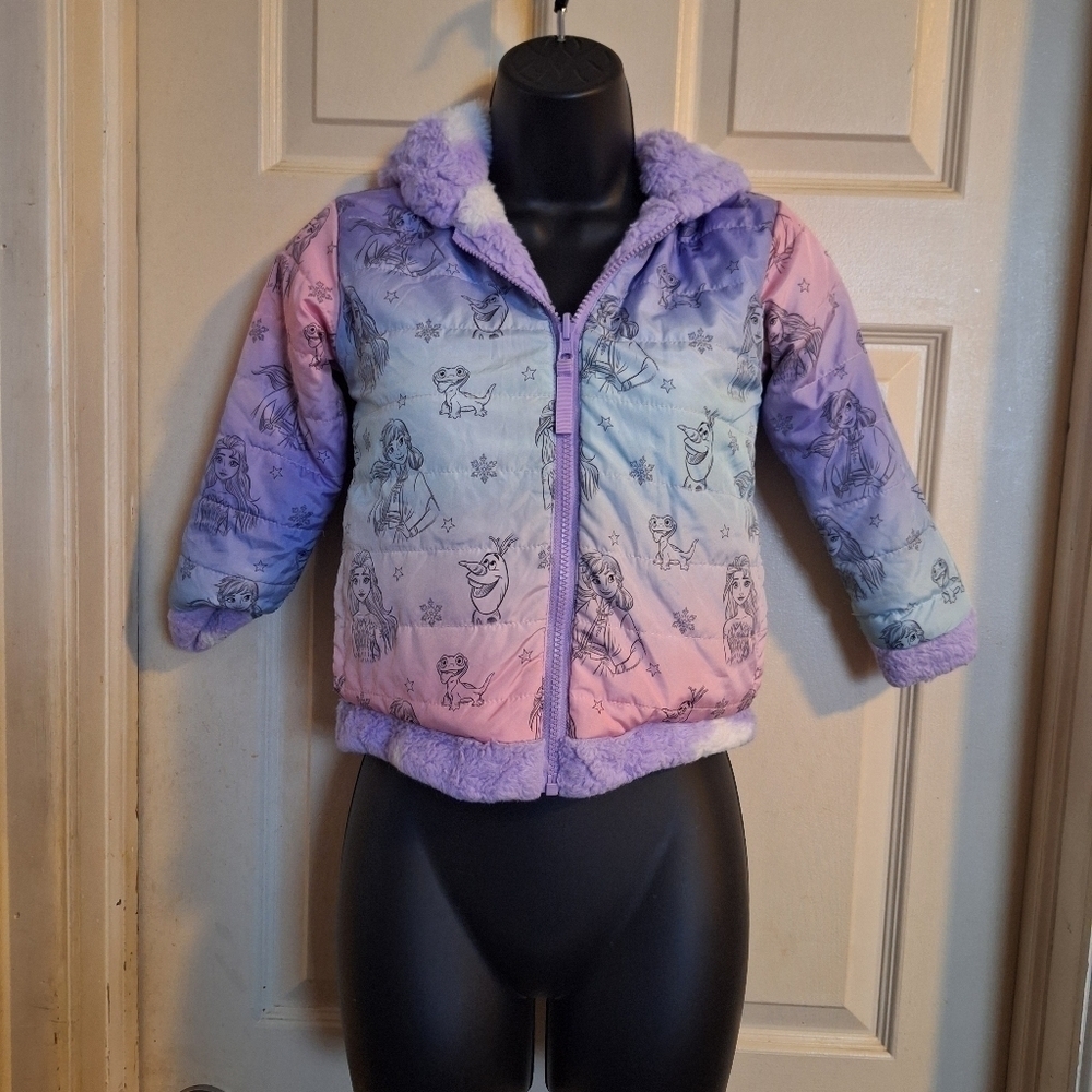 Disney frozen 2 reversible coat size 5